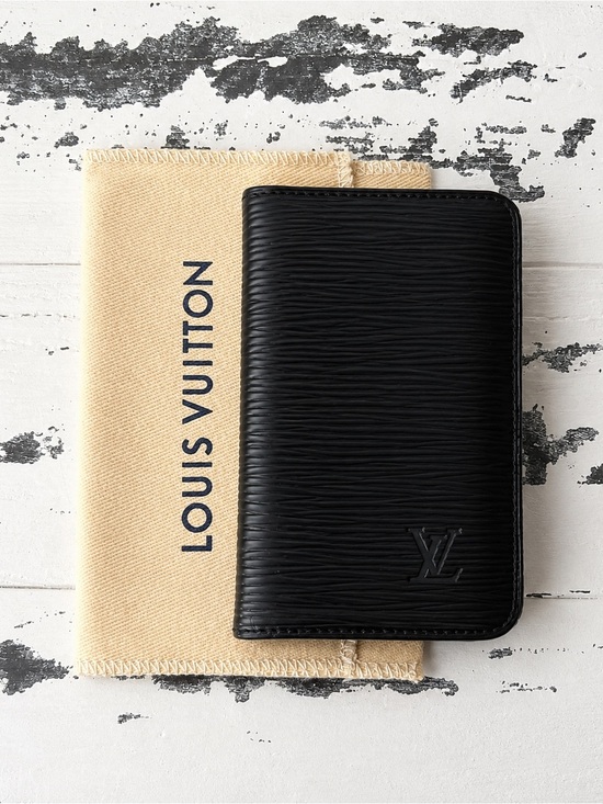 Louis Vuitton Other - Louis Vuitton Black Epi Leather Cardholder with Debossed Logo